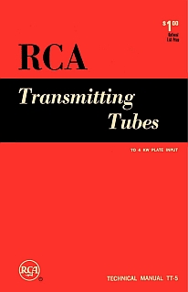 RCA - Transmitting Tubes Technical Manual TT5 1962